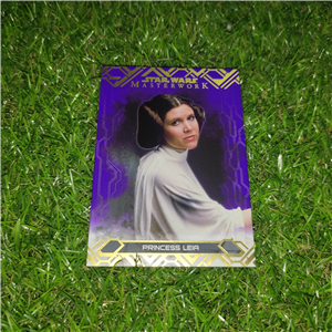 PRINCESA LEÍA PURPLE NUMERADA DE 50 TOPPS STAR WARS MASTERWORK 2017 MORADA