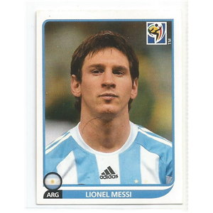 LIONEL MESSI 2010 PANINI FIFA WORLD CUP SOUTH AFRICA ALBUM STICKERS BLUE BACK #122