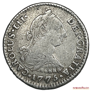 IMPERIO ESPAÑOL, POTOSÍ, 1 REAL 1775 JR