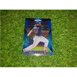 RONALD ACUÑA JR NUMERADA DE 399 PANINI PRIZM 2019 PARALELA HYPER BLUE